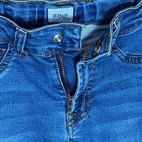 Hudson Medium Wash Skinny Jean Girls Sz 7 Stretchy Adjustable Comfortable - Picture 5 of 16